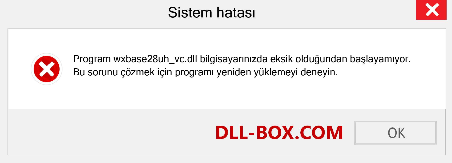 wxbase28uh_vc.dll dosyası eksik mi? Windows 7, 8, 10 için İndirin - Windows'ta wxbase28uh_vc dll Eksik Hatasını Düzeltin, fotoğraflar, resimler